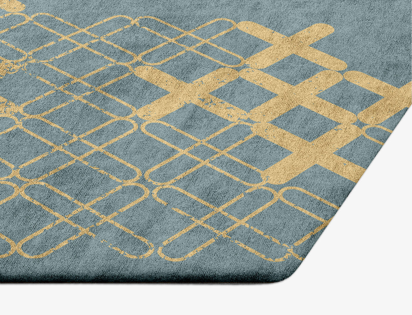 Pert  Hexagon Hand Tufted Bamboo Silk Custom Rug by Rug Artisan