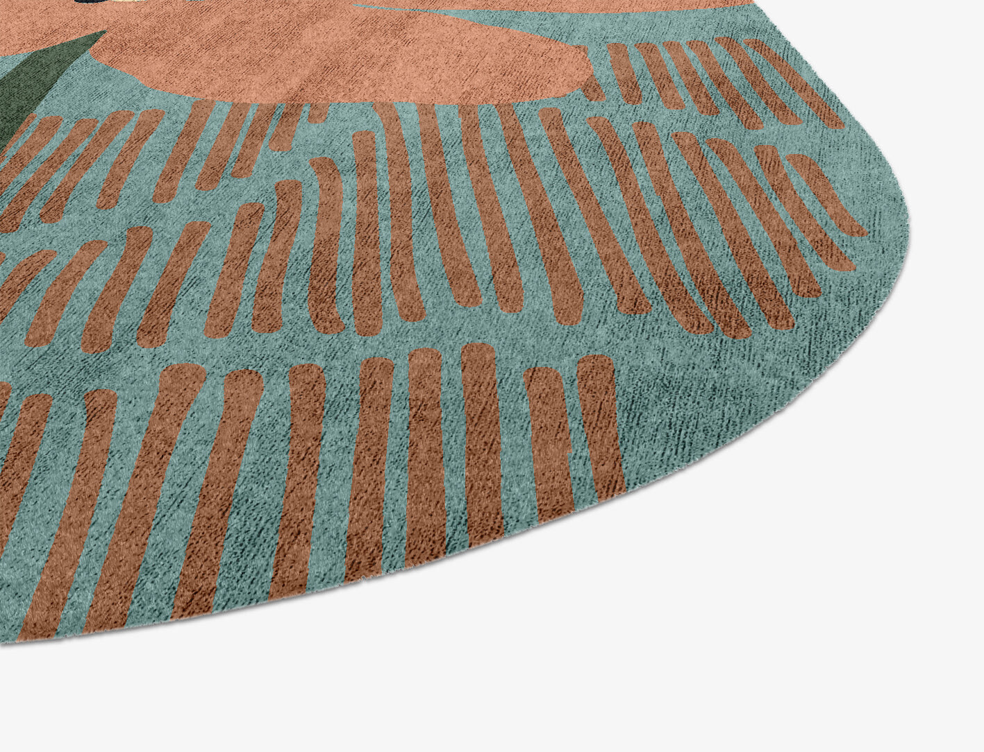 Petunia Field of Flowers Oblong Hand Knotted Bamboo Silk Custom Rug by Rug Artisan
