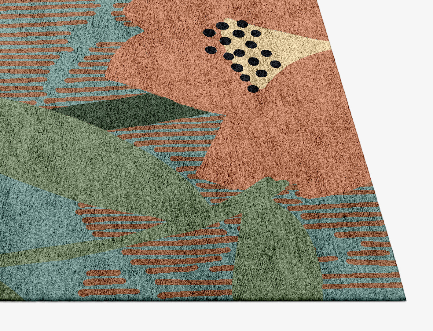 Petunia Field of Flowers Rectangle Hand Knotted Bamboo Silk Custom Rug by Rug Artisan