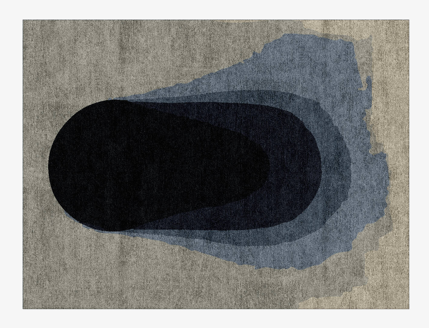 Phantom Gradation Rectangle Hand Knotted Bamboo Silk Custom Rug by Rug Artisan