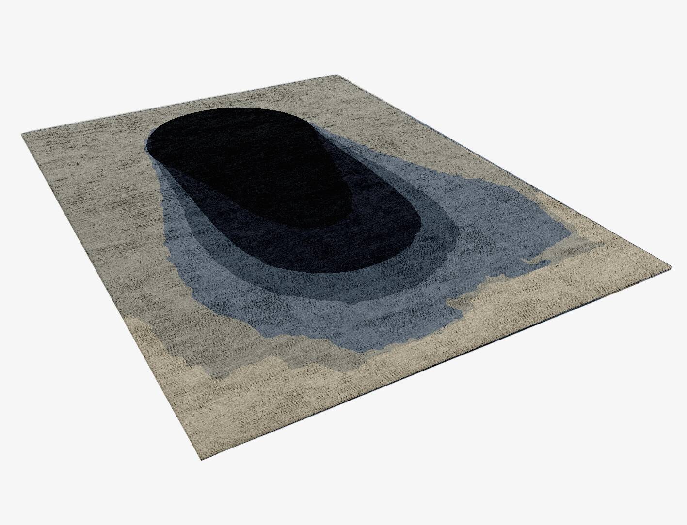 Phantom Gradation Rectangle Hand Knotted Bamboo Silk Custom Rug by Rug Artisan
