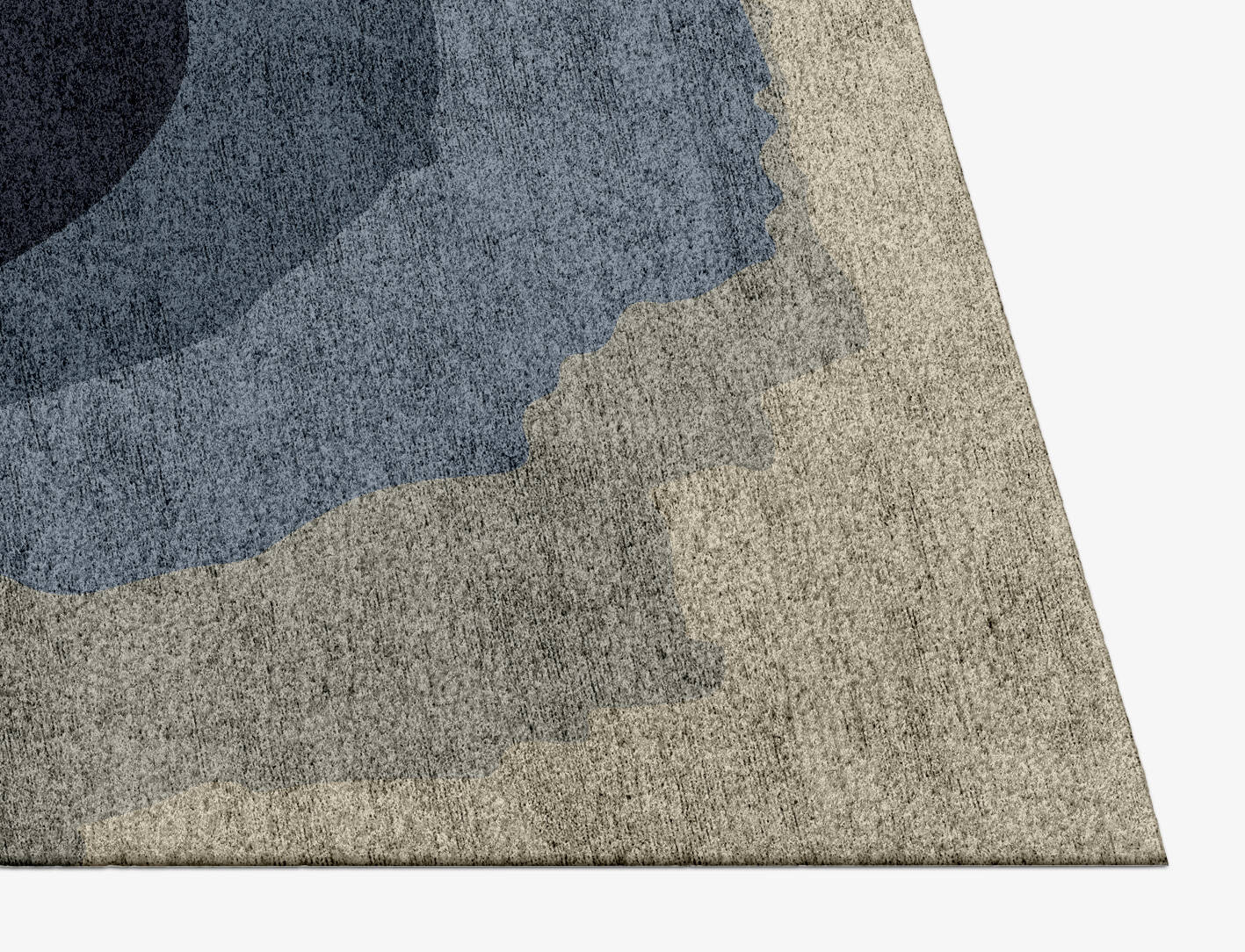 Phantom Gradation Rectangle Hand Knotted Bamboo Silk Custom Rug by Rug Artisan