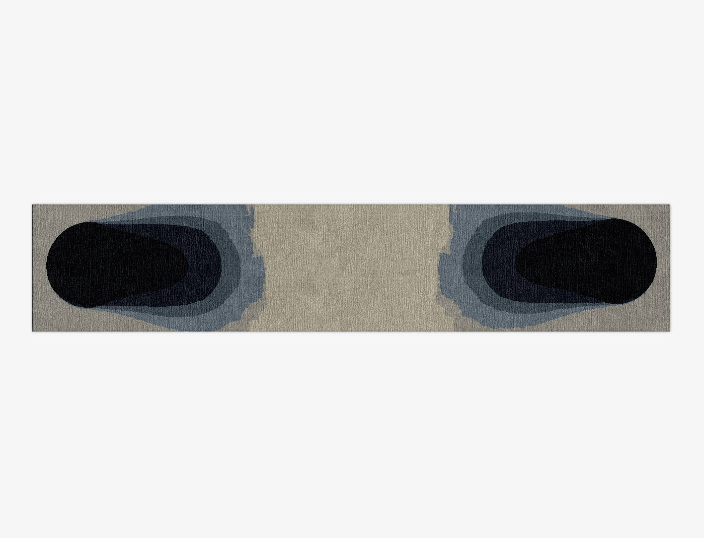 Phantom Gradation Runner Hand Knotted Tibetan Wool Custom Rug by Rug Artisan