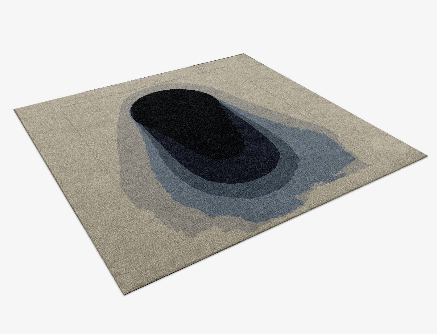 Phantom Gradation Square Hand Knotted Tibetan Wool Custom Rug by Rug Artisan