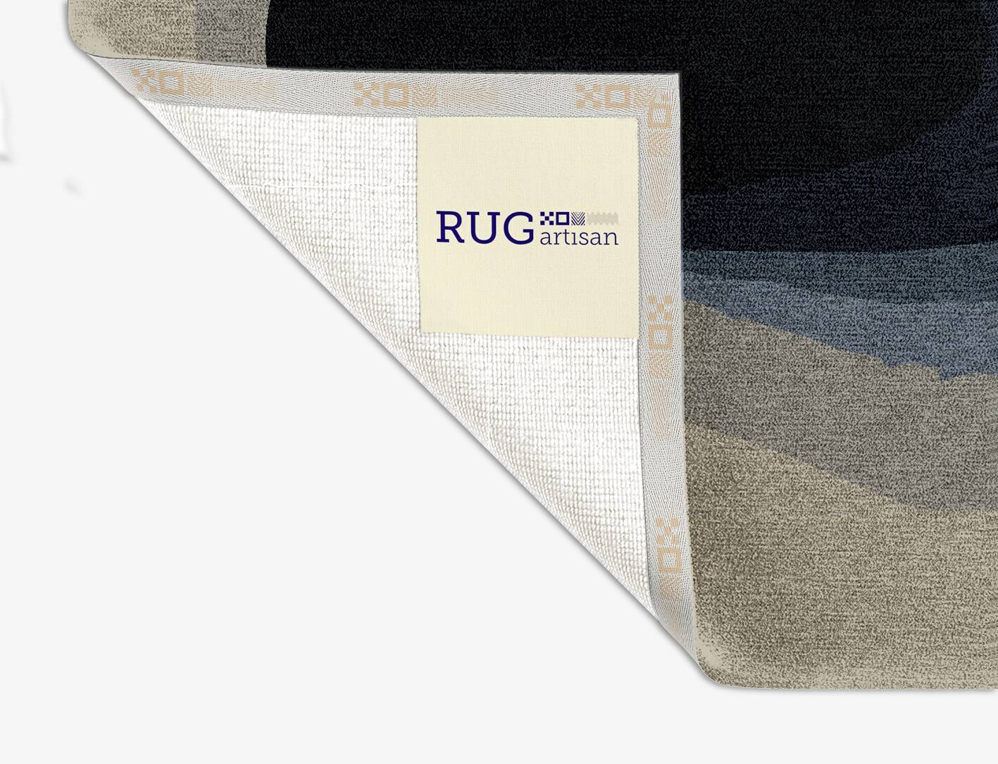 Phantom Gradation Square Hand Knotted Tibetan Wool Custom Rug by Rug Artisan