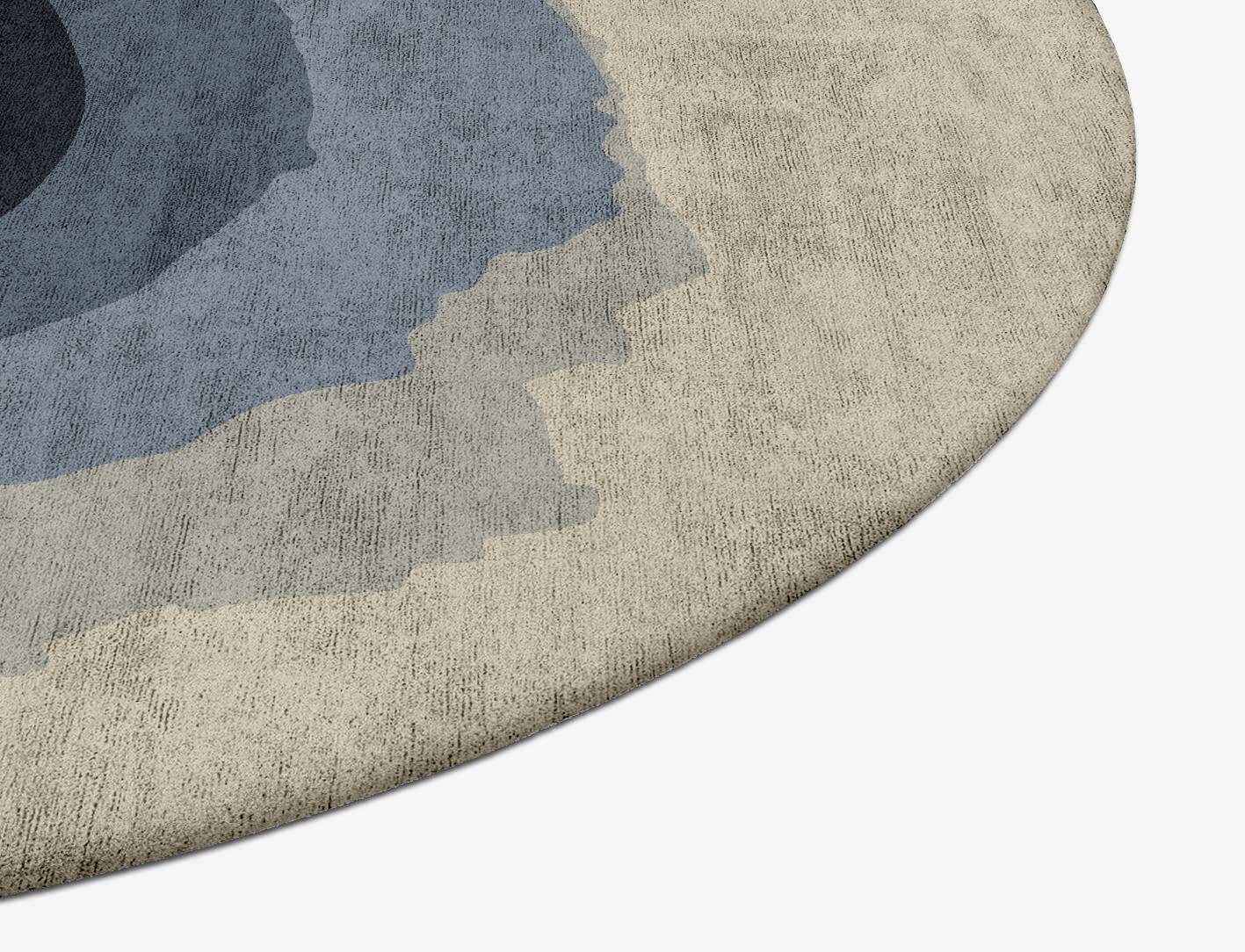 Phantom Gradation Oval Hand Tufted Bamboo Silk Custom Rug by Rug Artisan