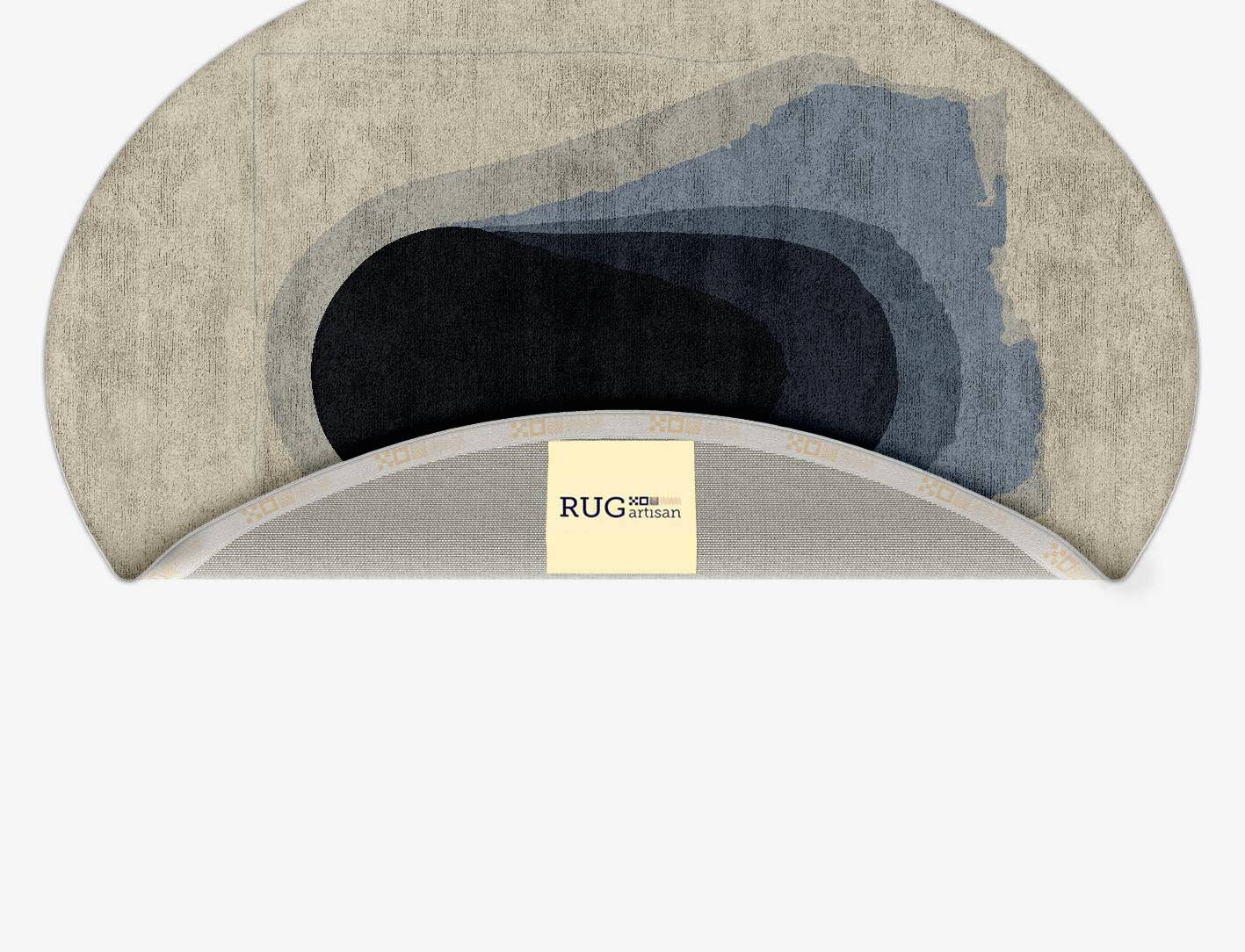 Phantom Gradation Oval Hand Tufted Bamboo Silk Custom Rug by Rug Artisan