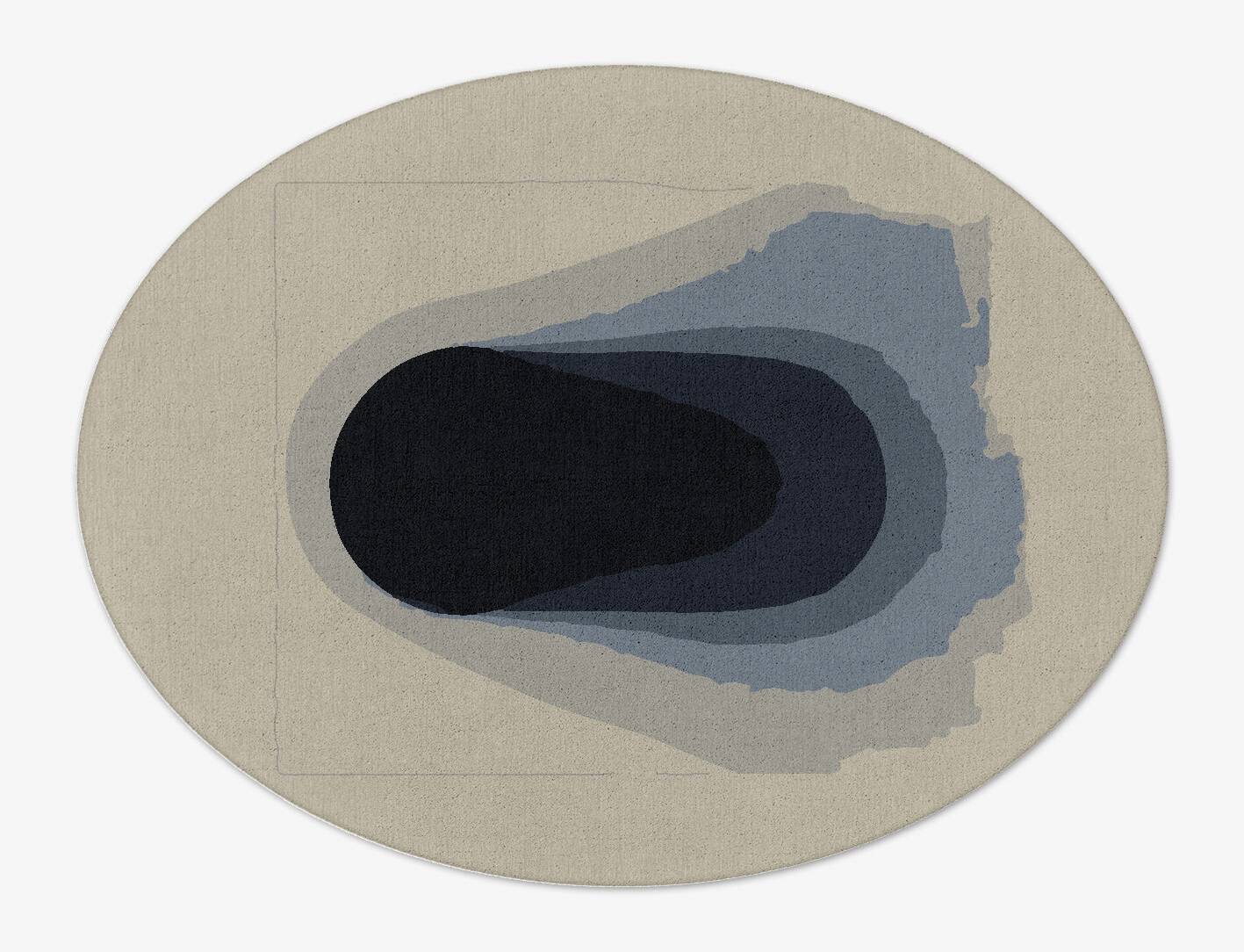 Phantom Gradation Oval Hand Tufted Pure Wool Custom Rug by Rug Artisan