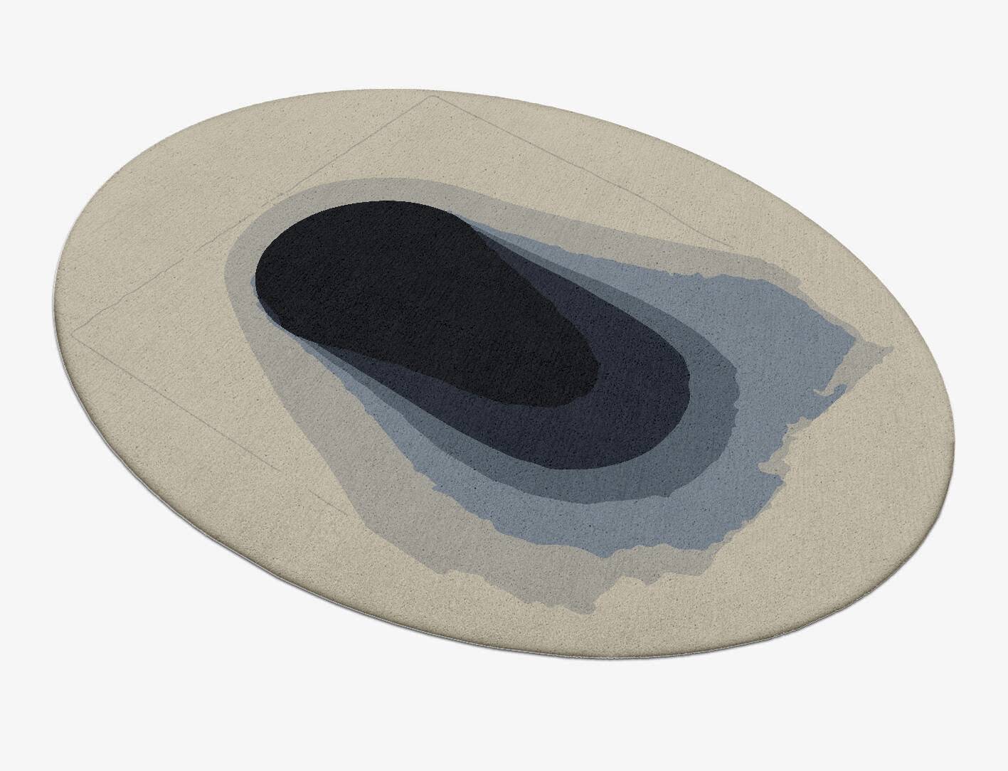 Phantom Gradation Oval Hand Tufted Pure Wool Custom Rug by Rug Artisan
