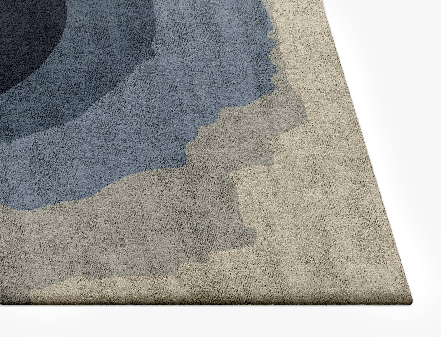 Phantom Gradation Rectangle Hand Tufted Bamboo Silk Custom Rug by Rug Artisan