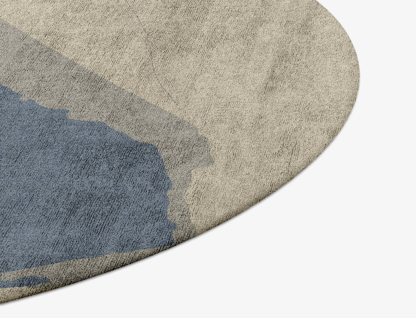 Phantom Gradation Round Hand Tufted Bamboo Silk Custom Rug by Rug Artisan