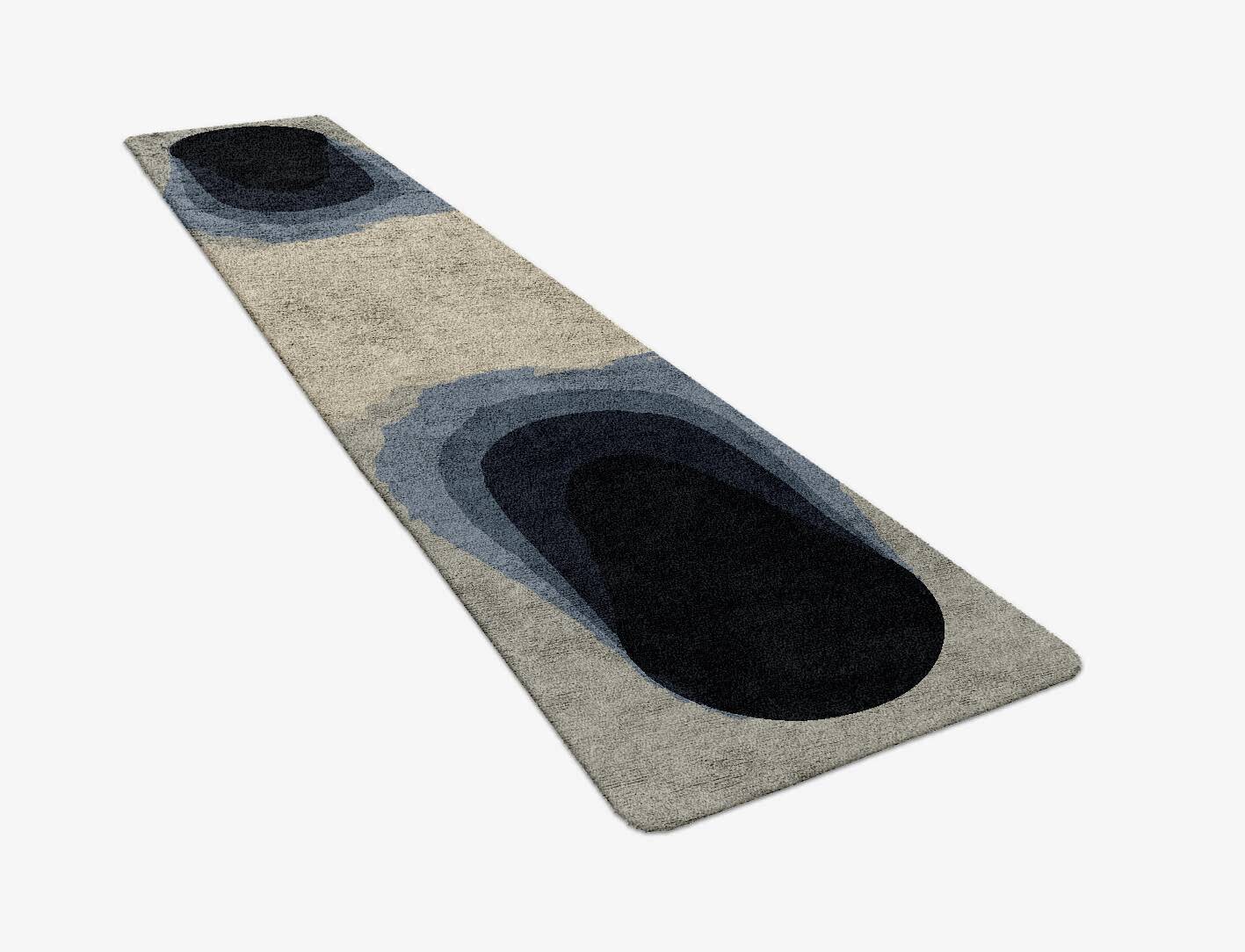 Phantom Gradation Runner Hand Tufted Bamboo Silk Custom Rug by Rug Artisan