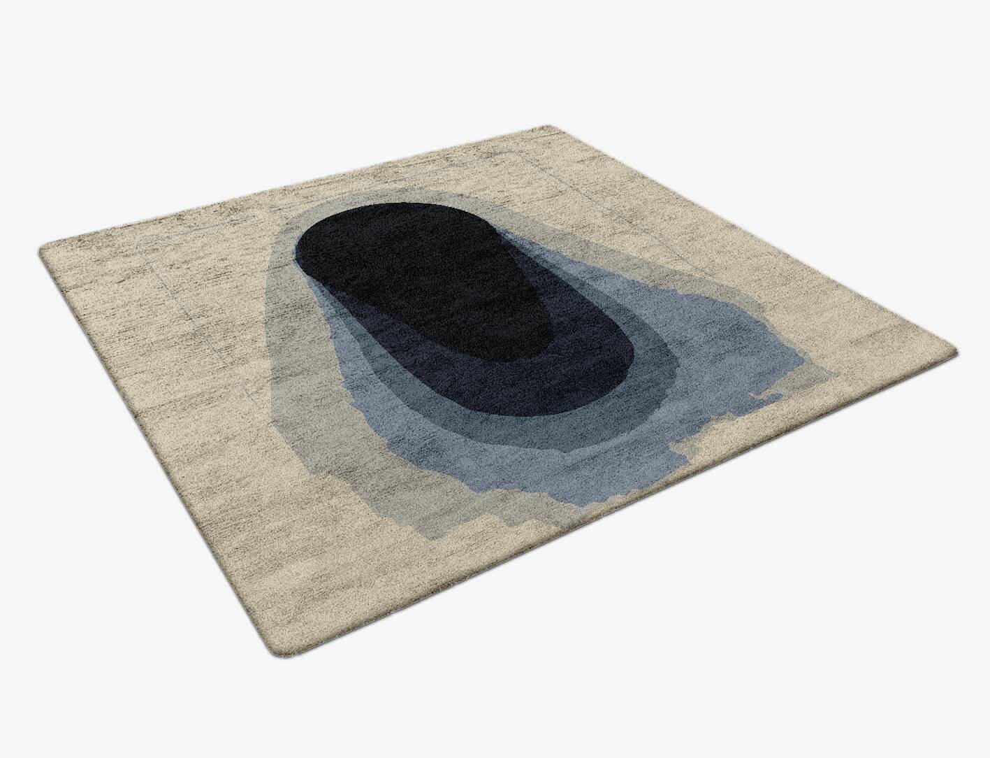 Phantom Gradation Square Hand Tufted Bamboo Silk Custom Rug by Rug Artisan