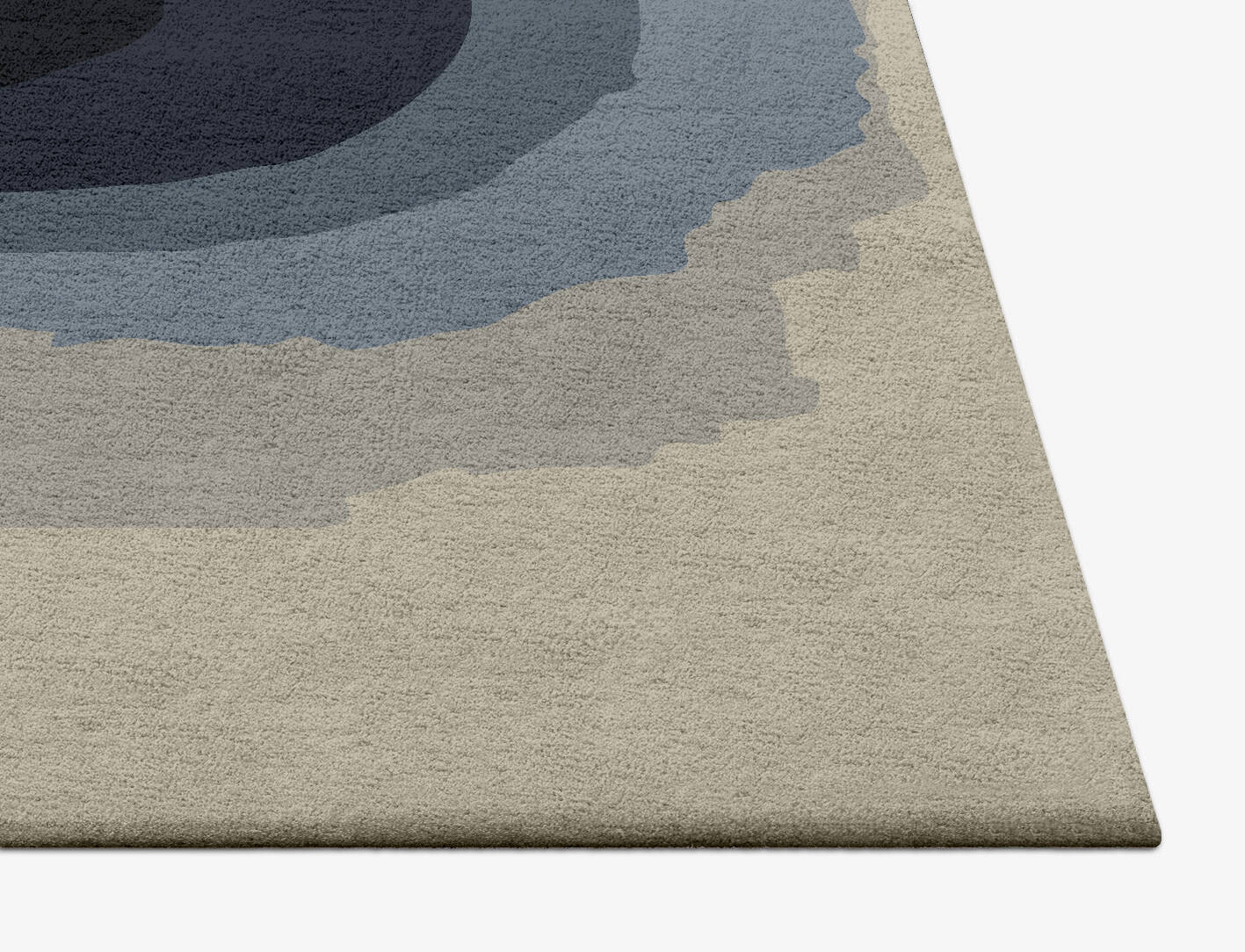 Phantom Gradation Square Hand Tufted Pure Wool Custom Rug by Rug Artisan