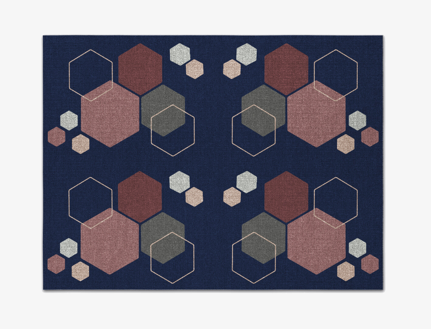 Phosphene Geometric Rectangle Flatweave New Zealand Wool Custom Rug by Rug Artisan