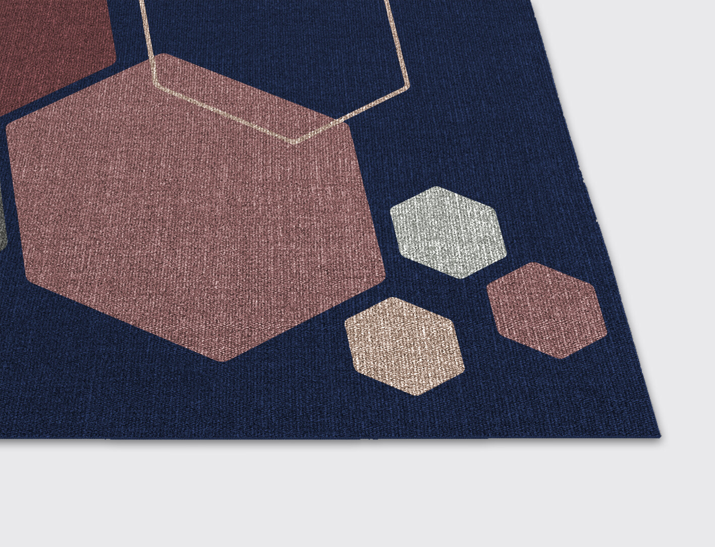 Phosphene Geometric Rectangle Flatweave New Zealand Wool Custom Rug by Rug Artisan