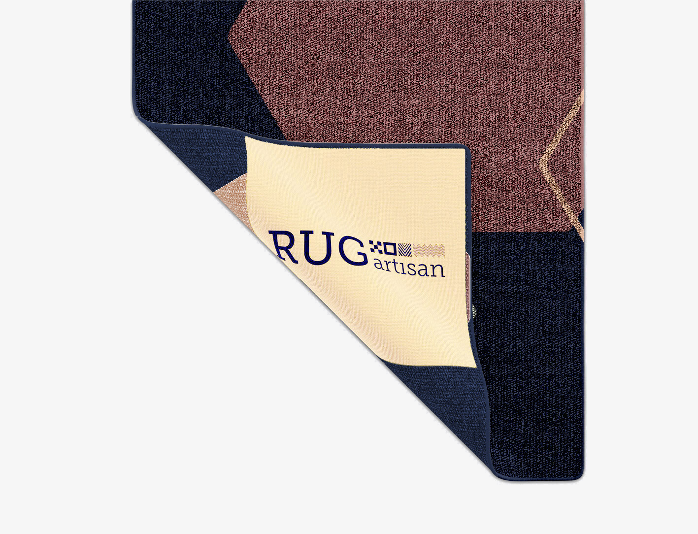 Phosphene Geometric Runner Flatweave New Zealand Wool Custom Rug by Rug Artisan