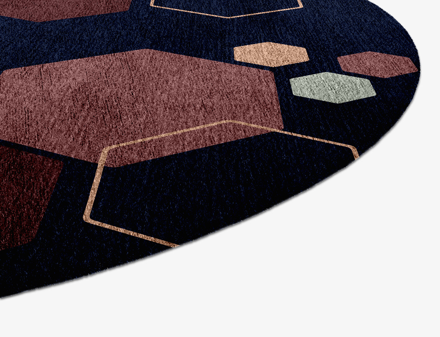 Phosphene Geometric Capsule Hand Knotted Bamboo Silk Custom Rug by Rug Artisan