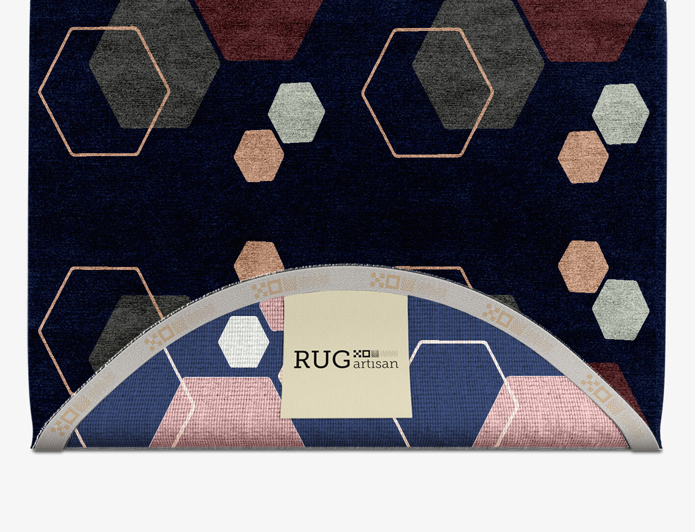 Phosphene Geometric Capsule Hand Knotted Bamboo Silk Custom Rug by Rug Artisan