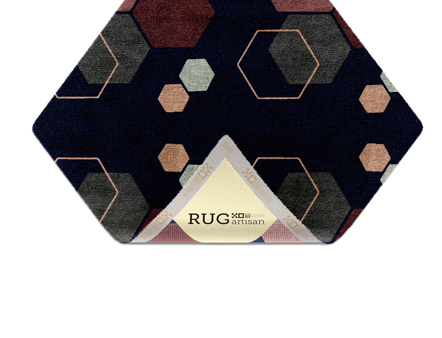 Phosphene Geometric Diamond Hand Knotted Bamboo Silk Custom Rug by Rug Artisan