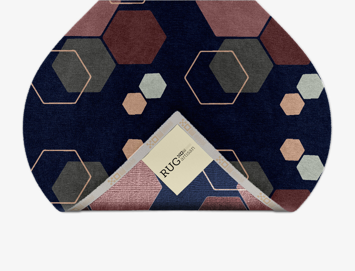 Phosphene Geometric Ogee Hand Knotted Tibetan Wool Custom Rug by Rug Artisan