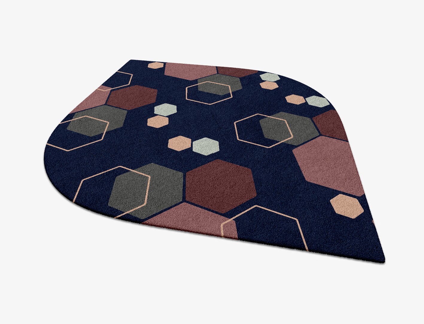 Phosphene Geometric Ogee Hand Tufted Pure Wool Custom Rug by Rug Artisan