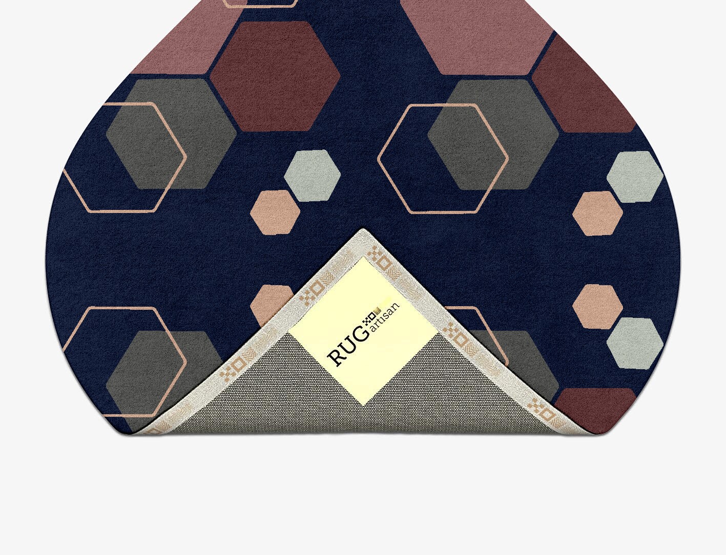 Phosphene Geometric Ogee Hand Tufted Pure Wool Custom Rug by Rug Artisan