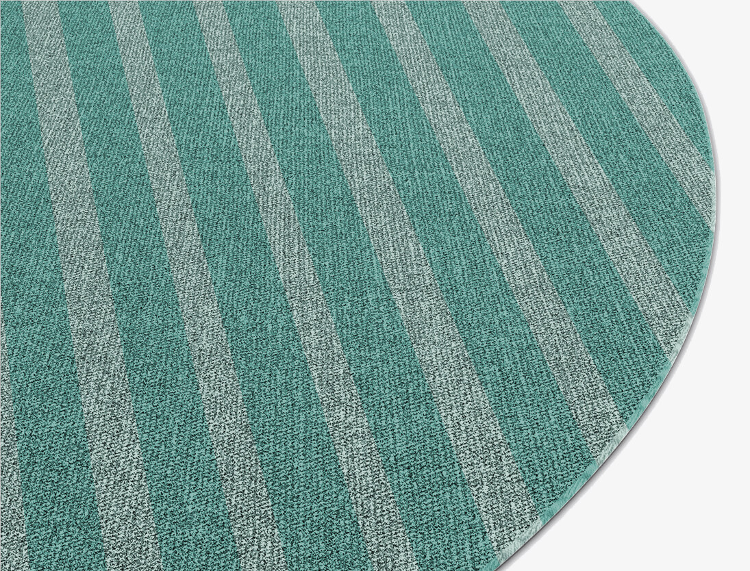 Piano Flatweaves Oval Outdoor Recycled Yarn Custom Rug by Rug Artisan