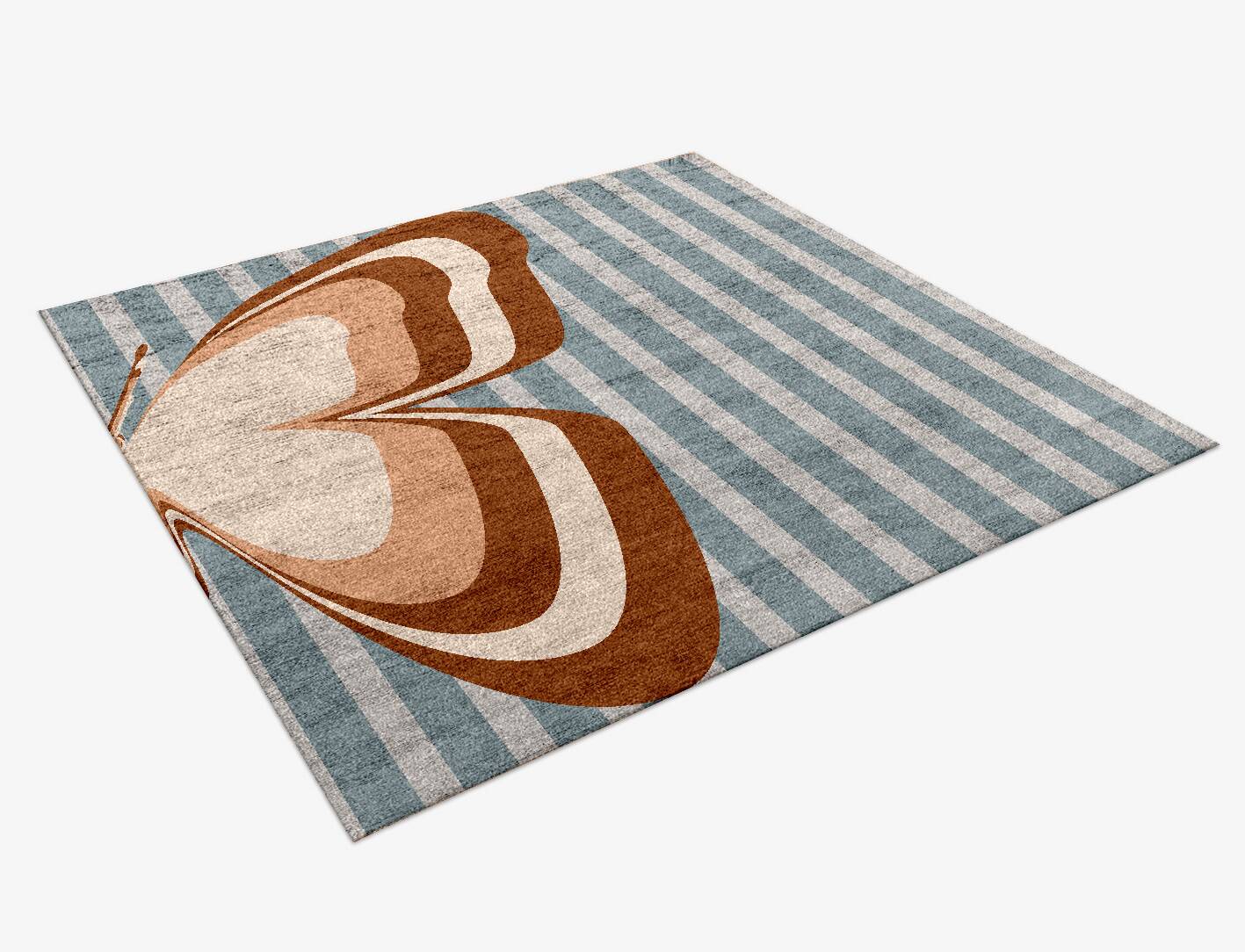 Pinion Kids Square Hand Knotted Bamboo Silk Custom Rug by Rug Artisan