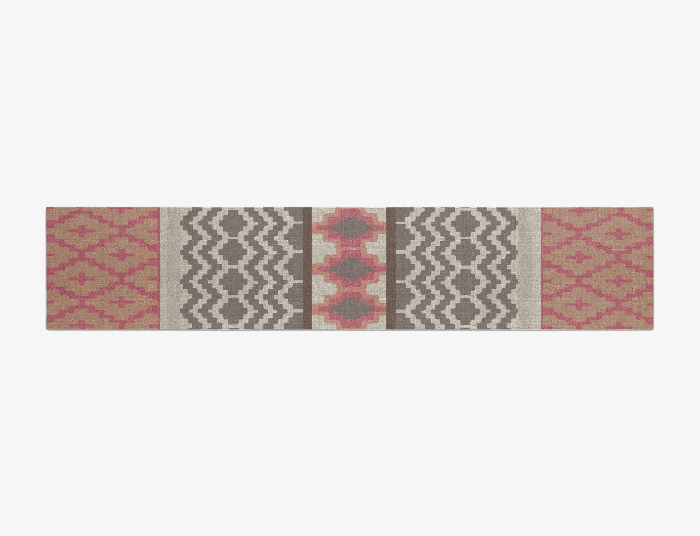 Pink Star Flatweaves Runner Flatweave New Zealand Wool Custom Rug by Rug Artisan