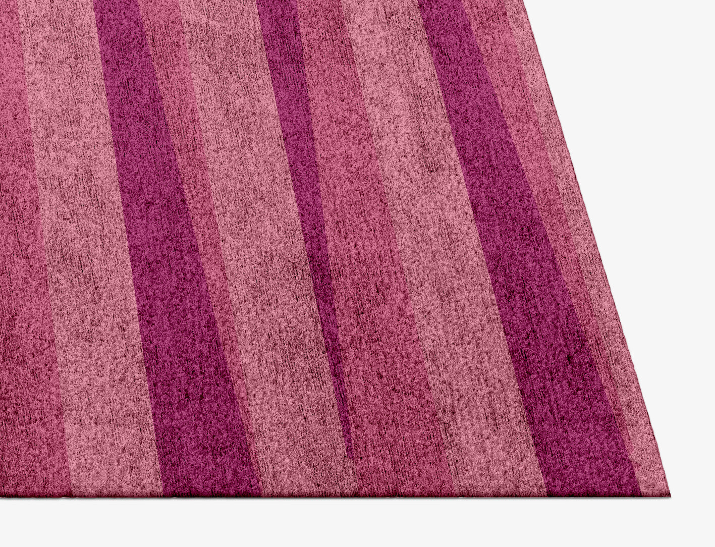 Pinkline Geometric Rectangle Hand Knotted Bamboo Silk Custom Rug by Rug Artisan