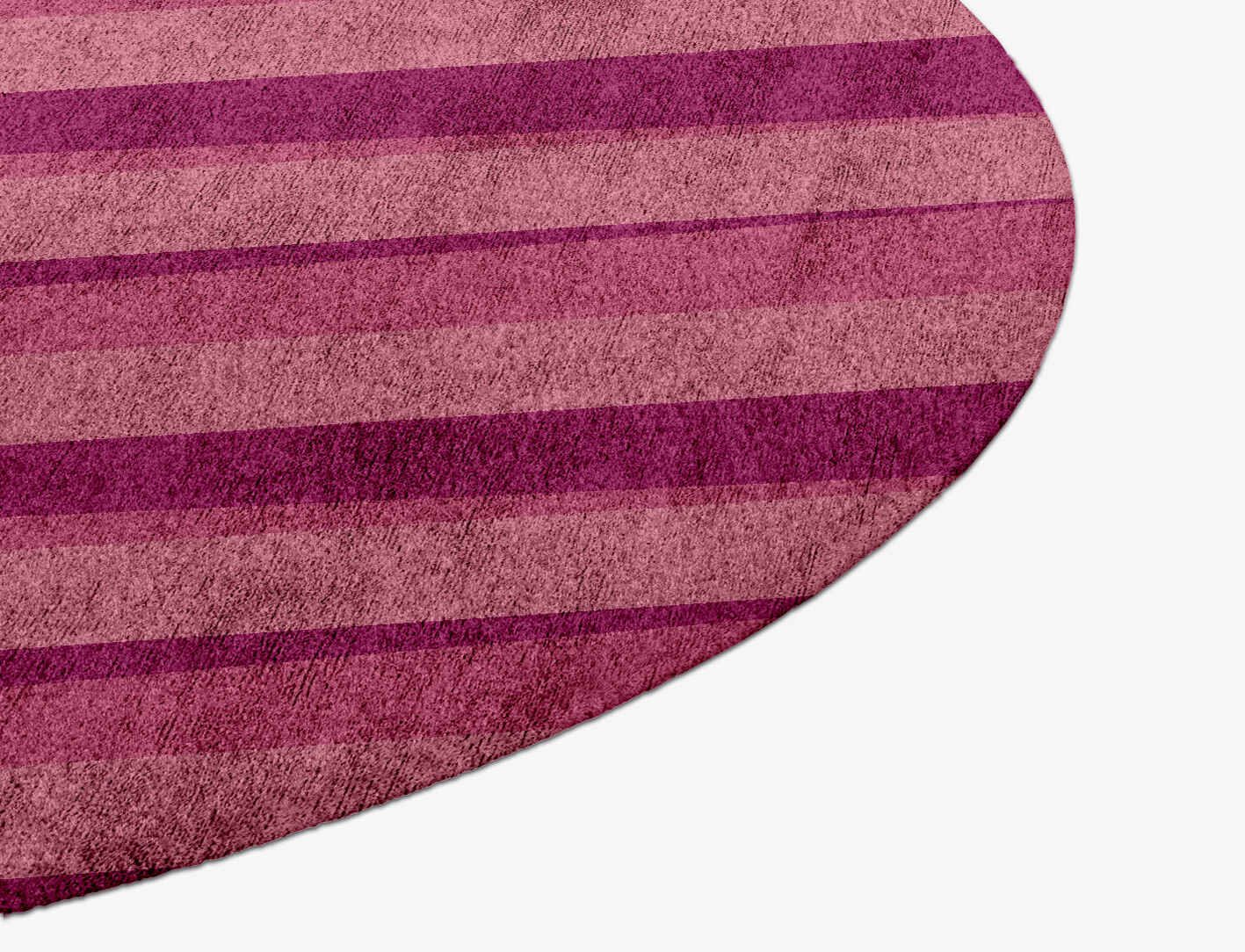 Pinkline Geometric Round Hand Knotted Bamboo Silk Custom Rug by Rug Artisan