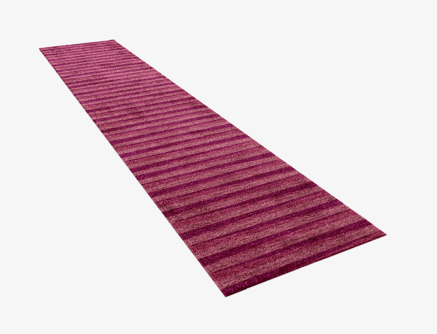 Pinkline Modern Geometrics Runner Hand Knotted Bamboo Silk Custom Rug by Rug Artisan