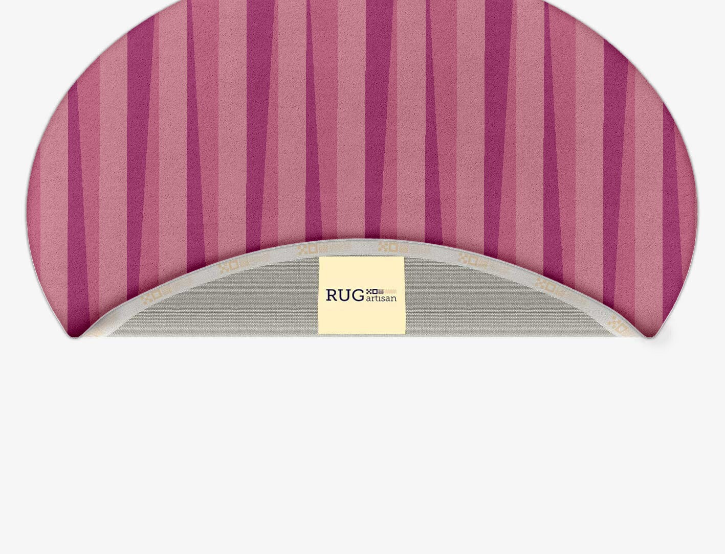 Pinkline Geometric Oval Hand Tufted Pure Wool Custom Rug by Rug Artisan