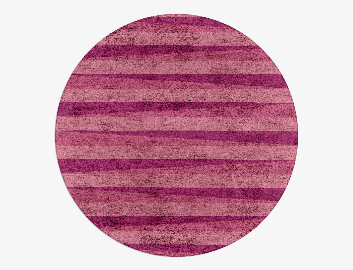 Pinkline Geometric Round Hand Tufted Bamboo Silk Custom Rug by Rug Artisan