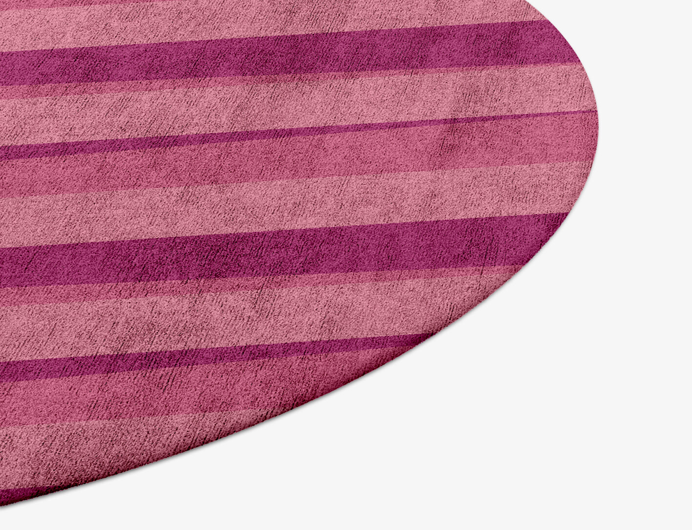 Pinkline Geometric Round Hand Tufted Bamboo Silk Custom Rug by Rug Artisan
