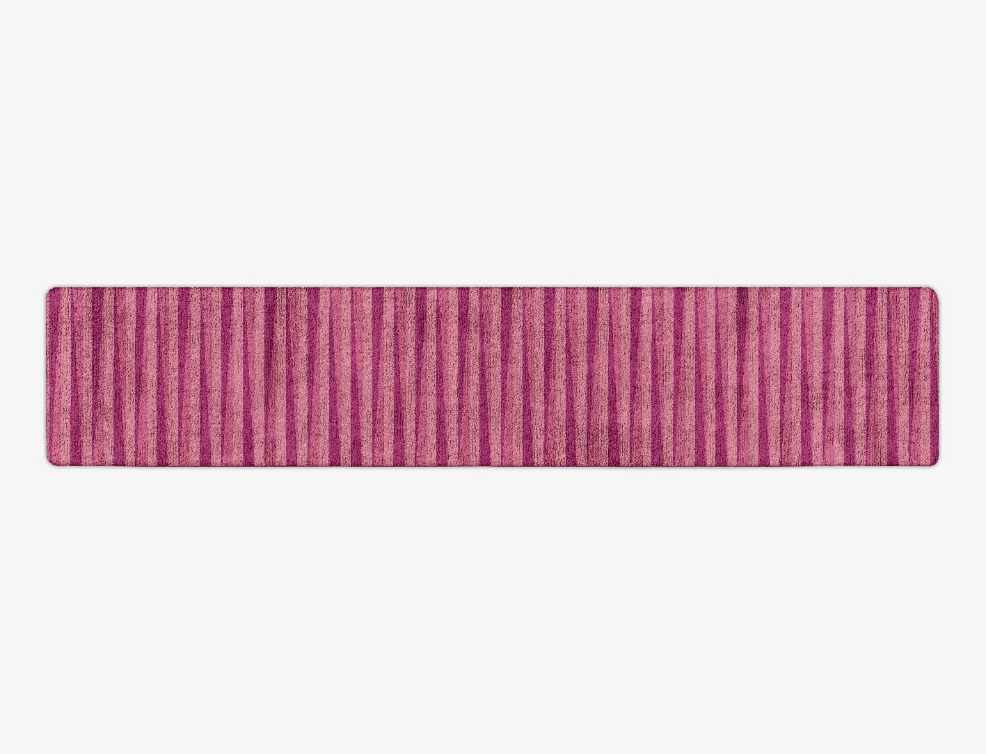 Pinkline Modern Geometrics Runner Hand Tufted Bamboo Silk Custom Rug by Rug Artisan
