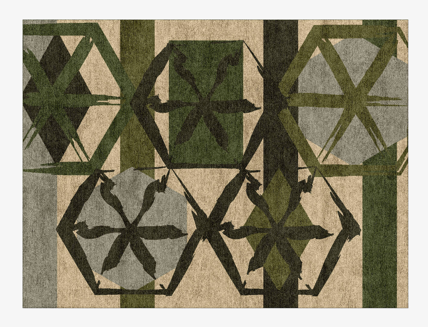 Pinwheel Kids Rectangle Hand Knotted Bamboo Silk Custom Rug by Rug Artisan