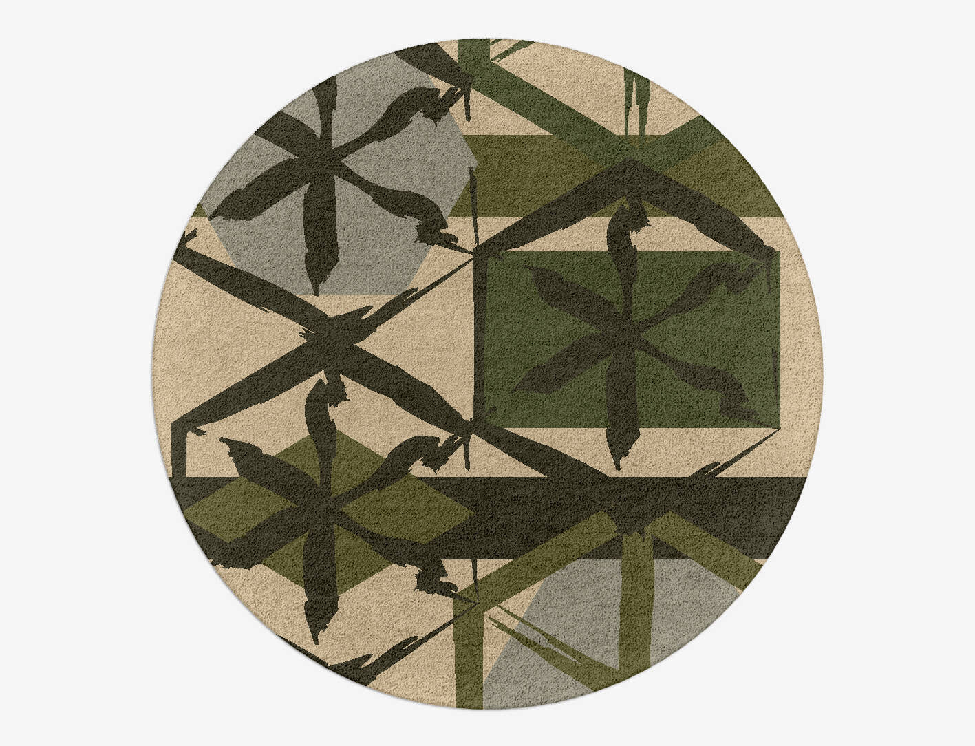 Pinwheel Kids Round Hand Tufted Pure Wool Custom Rug by Rug Artisan