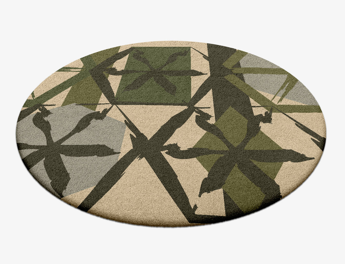 Pinwheel Kids Round Hand Tufted Pure Wool Custom Rug by Rug Artisan