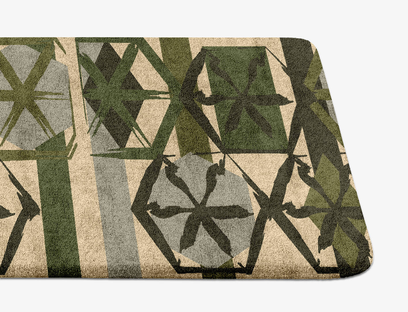 Pinwheel Kids Runner Hand Tufted Bamboo Silk Custom Rug by Rug Artisan