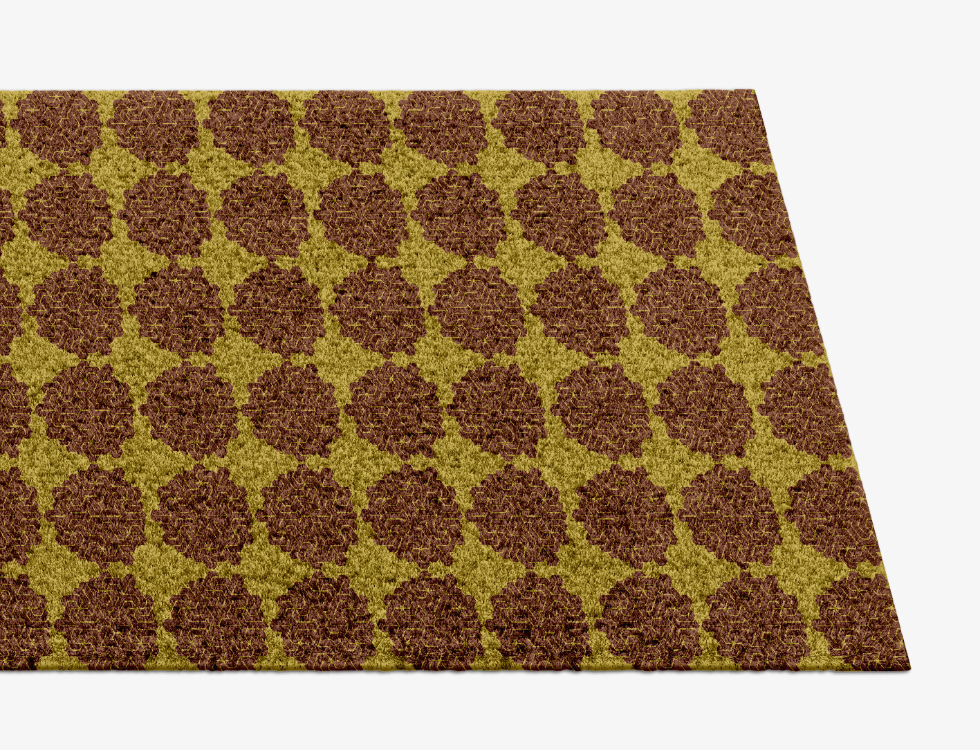 Pipes Geometric Runner Hand Knotted Tibetan Wool Custom Rug by Rug Artisan