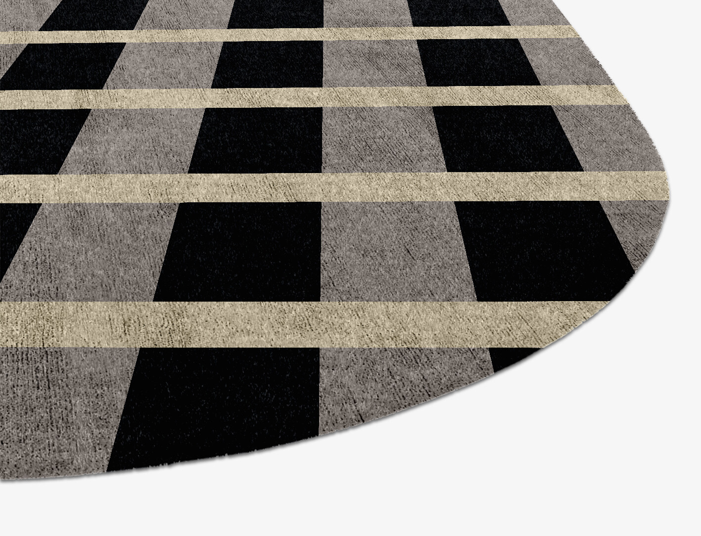 Plaide Geometric Eight Hand Knotted Bamboo Silk Custom Rug by Rug Artisan
