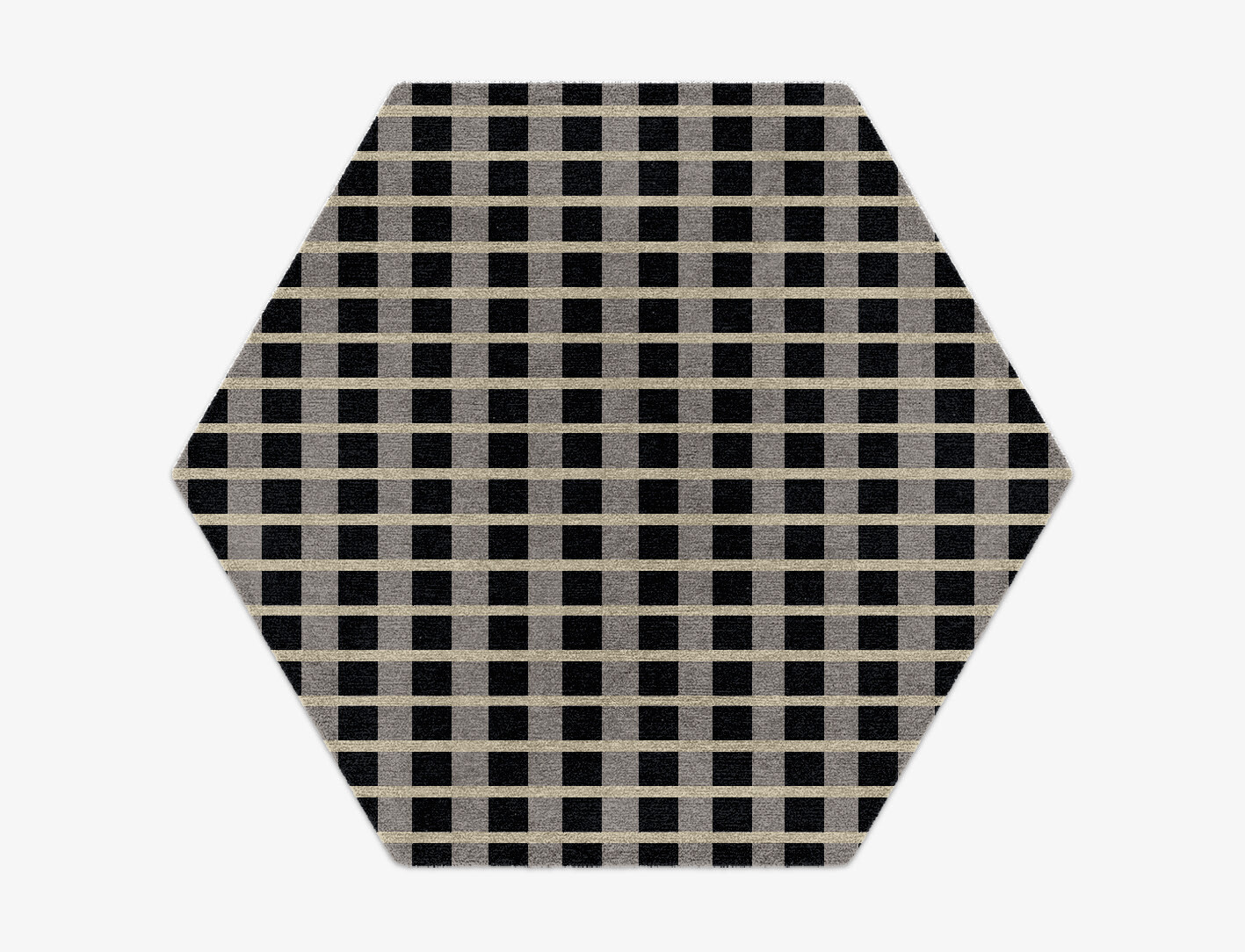 Plaide Geometric Hexagon Hand Knotted Tibetan Wool Custom Rug by Rug Artisan