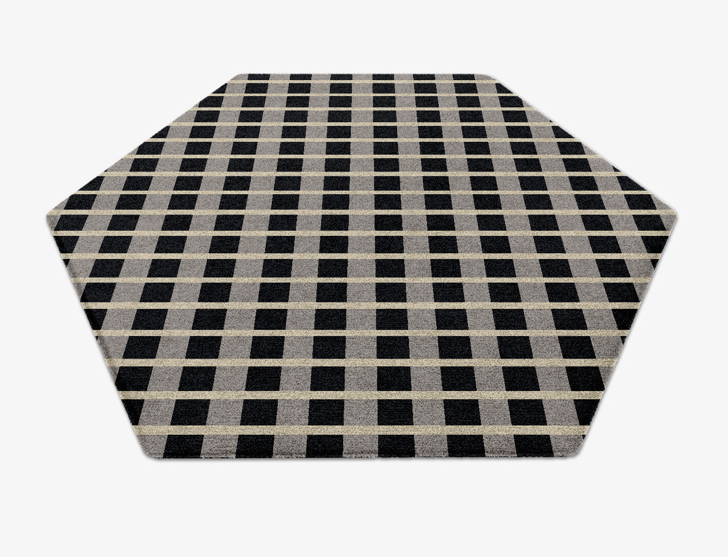 Plaide Geometric Hexagon Hand Knotted Tibetan Wool Custom Rug by Rug Artisan