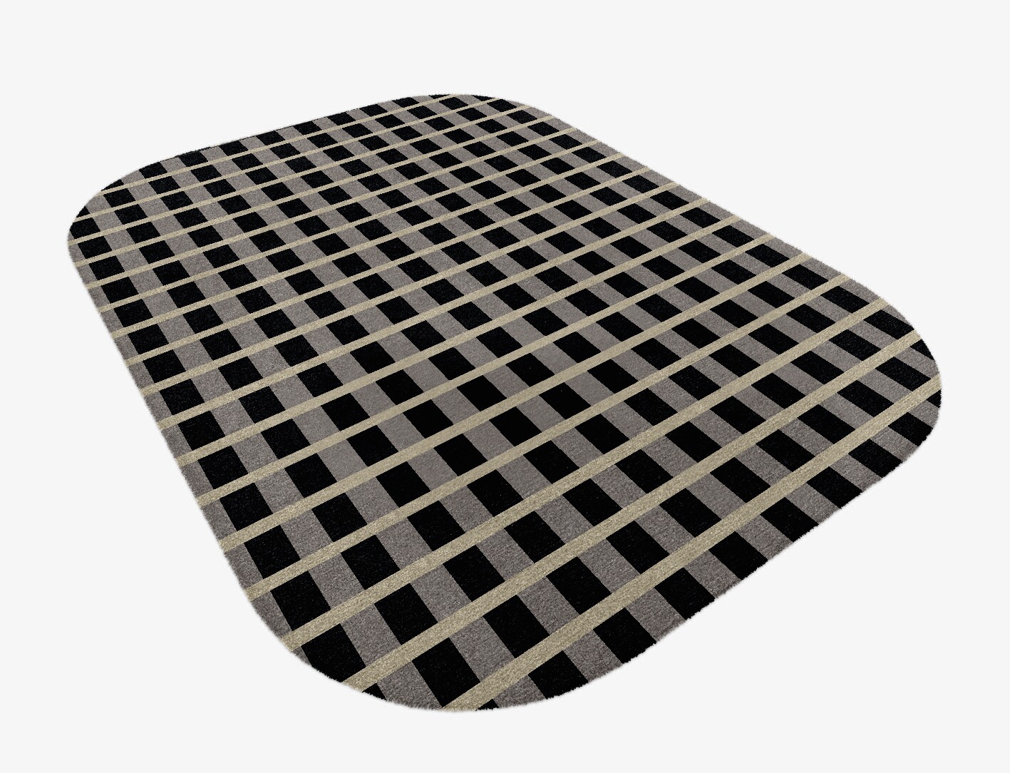 Plaide Geometric Oblong Hand Knotted Tibetan Wool Custom Rug by Rug Artisan