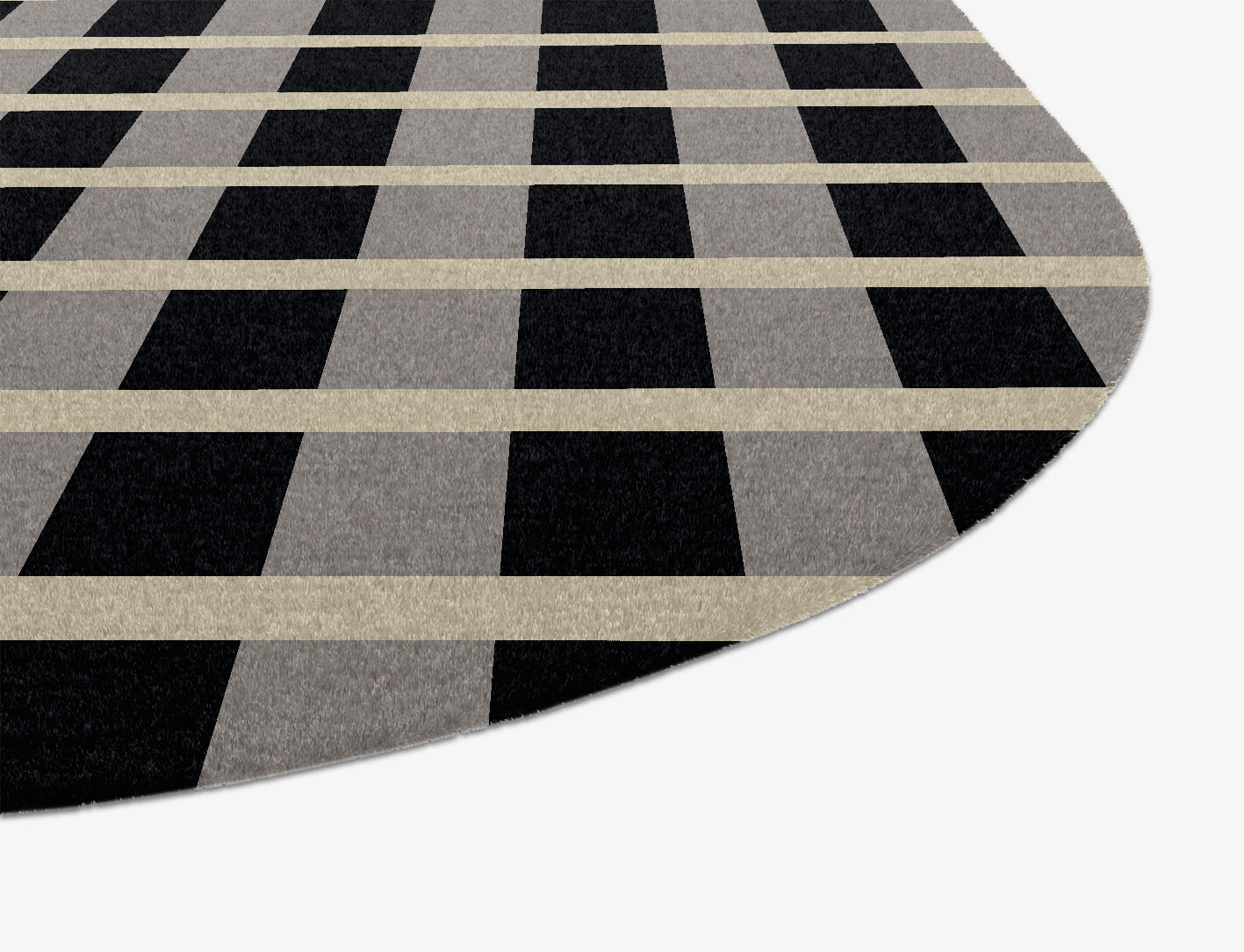 Plaide Geometric Oblong Hand Knotted Tibetan Wool Custom Rug by Rug Artisan