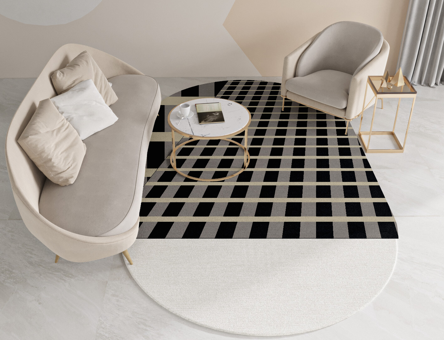 Plaide Geometric Capsule Hand Tufted Pure Wool Custom Rug by Rug Artisan