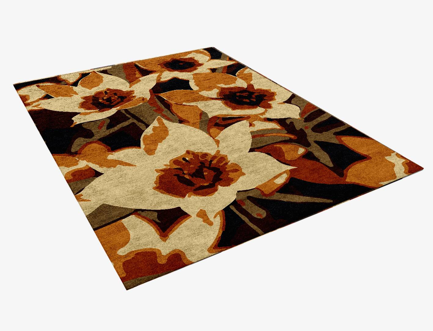 Plaquette Floral Rectangle Hand Knotted Bamboo Silk Custom Rug by Rug Artisan