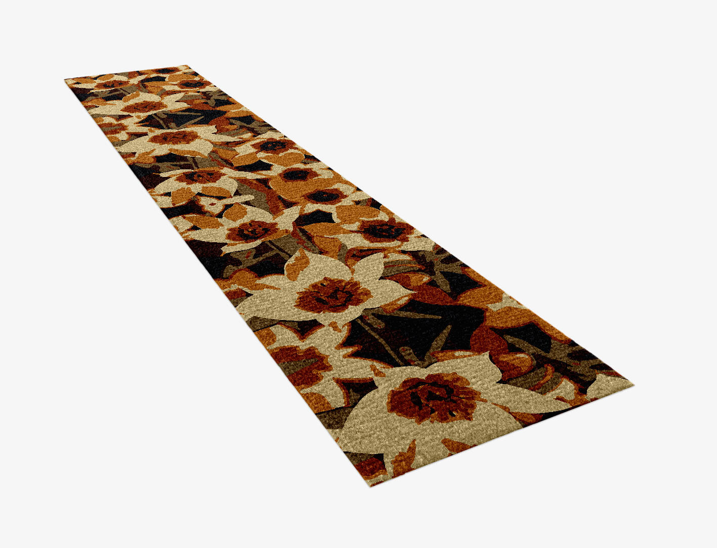 Plaquette Floral Runner Hand Knotted Tibetan Wool Custom Rug by Rug Artisan